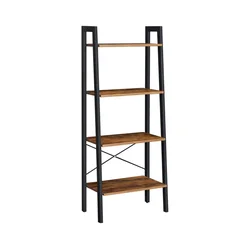 Regal za knjige NAVARO braon/crna