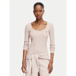 Guess Bluza V4BP07 K8RT2 Roza Slim Fit