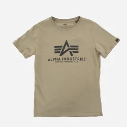 Alpha Industries Basic Big Logo dečja majica, maslinasto zelena