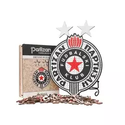 DRVENE PUZLE FK PARTIZAN - LOGO