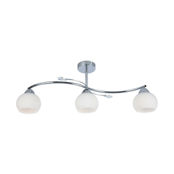 Luster na šipci CONNOR 3xE27/15W/230V sjajni hrom/bela