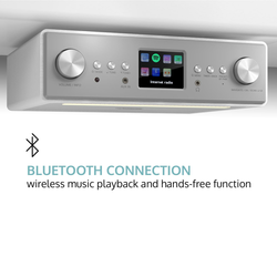 auna Connect Soundchef, kuhinjski radio, namestitev na spodnjo stran omarice, internet, DAB+, FM, 2x3 zvočnika, bela barva (KC3-Soundchef-W)