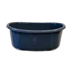 OVALNA PLASTIČNA POSODA Z ROKAMI 20L TEMNO PESENENA -JAG