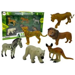 shumee Komplet figuric Afrika Divje živali Kenguru Zebra
