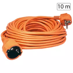 Prosto Produžni strujni kabl 1 utičnica,10m, H05VV-F 1,5mm2, orange - NV2-10/OR-P