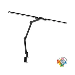 LED prigušiva dodirna stona lampa LED/24W/230V 3000-6500K CRI 92 crna