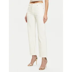 Guess Hlače iz tkanine 4BGA02 7173A Rjava Regular Fit