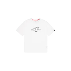 ALPHA INDUSTRIES Majica črna / bela