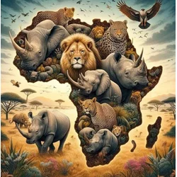 Norimpex Diamantna slika Afrika 30x40cm