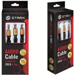STARK kabl audio3.5mm na 2RCA M-M(High sound quality)1.5m