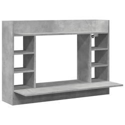 Zidni radni stol siva boja betona 105x48x75cm konstruirano drvo