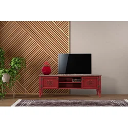 Hanah Home TV komoda Ada, 150x40x50 cm, Crvena