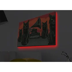 Zidna slika sa LED osvetljenjem 4570MDACT-008, 45x70 cm