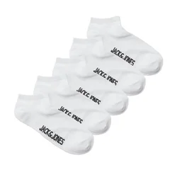 Jack & Jones Junior Kratke Čarape Za Dečake JNR Set 5kom, Bele