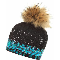 Eisbär Connor Fur Crystal Womens Black/Azure/White