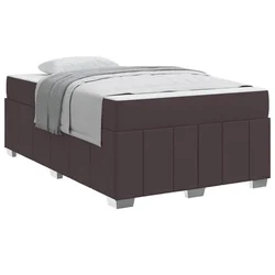 Vidaxl Konstrukcija postelje Temno rjava 120 x 200 cm blago