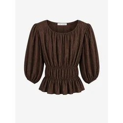 MixRay Bluza Blusen rjava