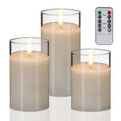 Northix Set brezplamenskih LED sveč z daljinskim upravljalnikom