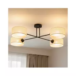 Brilagi - Plafonski luster VIRGO 4xE14/40W/230V krem/crna