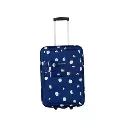 Kabinski kovček TRAVEL AND MORE - modre pike, 55x36x20 cm, 34 l