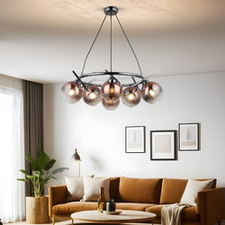 Opviq Luster Bena-87-06, O15, 12,5cm, IP20 Bakarno-srebrne boje