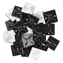 Emos a2831 Podloga smolepljiva za vezice i kablove 20x20mm crna 3m 25/1 ( 3827 )
