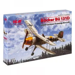 Model Kit Aircraft - BĂĽcker BĂĽ 131D WWII German Training Aircraft 1:32