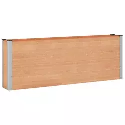 Povišena vrtna gredica Smeđa 200 x 30 x 72 cm WPC i aluminij