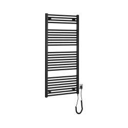 Aqualine - Kupatilski električni radijator DIRECT-E 600W 132x60 cm mat crne boje