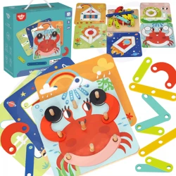 TOOKY TOY puzzle - pogodi oblik