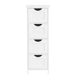 Songmics Kopalniška omarica 4 predali 30x30x82 cm zelena