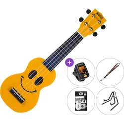 Mahalo U-SMILINO SET 2 Yellow Soprano ukulele