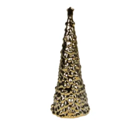 Sigma Novogodišnja figura zlatna jelka9x23cm OYZM7109-2