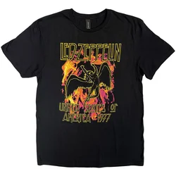 Led Zeppelin Black Flames Black XL Majica