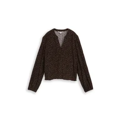 TOM TAILOR DENIM Bluza bronasta / črna