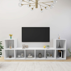 TV ormarići 4 kom bijeli 72 x 35 x 36,5 cm konstruirano drvo