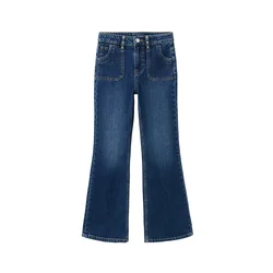 MANGO KIDS Kavbojke FLAREXLU modra