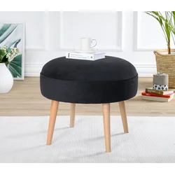 Atelier del Sofa Tabure 52x44cm, Crno