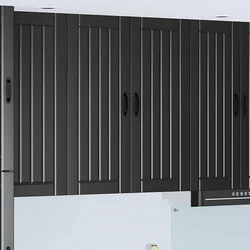 Ormar za Zid LUCCA Crna 80 x 31 x 100 cm Konstruirano drvo