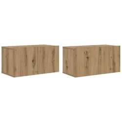 Vidaxl Komplet TV omaric 2 szt. Rjava 60 x 30 x 30 cm Konstruiran les