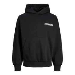 JACK & JONES Majica Digital siva / črna / bela