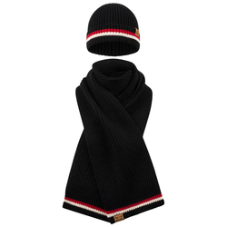 Lonsdale Unisex scarf and beanie set