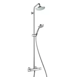 HANSGROHE TERMOSTAT. BAT. ZA TUŠ CROMA 160, STOJEČA OKROGLA, PRHA, GIB.CEV