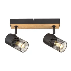 RABALUX Plafonska lampa Metta crna