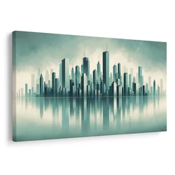 Slika panorama modernega mesta - 90x60