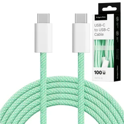 Kruger&Matz BASIC USB-C na USB-C kabel 100W, 1m, zelen