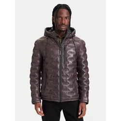 Milestone Usnjena jakna Tamino 631019 60305 Temno rjava Regular Fit