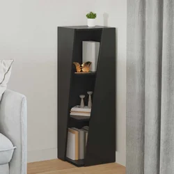 Bočna polica Crna 33 x 32 x 100,5 cm Konstruirano drvo