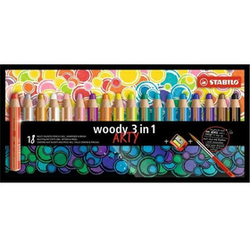 Stabilo Arty Woody kreda 3 v 1, barvni set, 18 kos