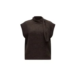 TOPSHOP Pulover CASSI temno rjava